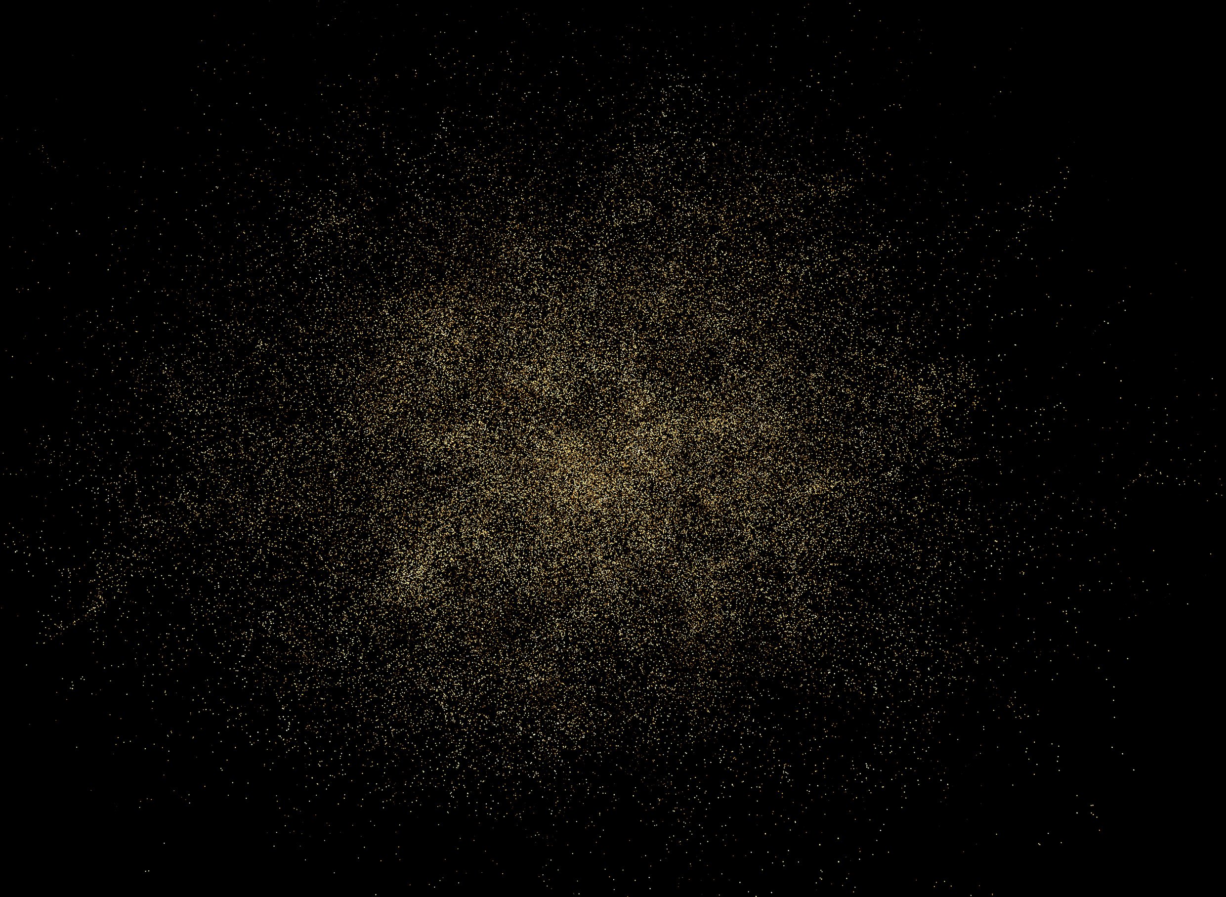 Gold dust particles